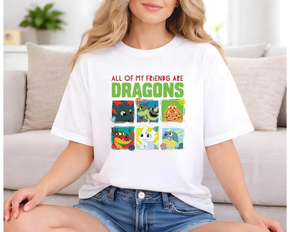 How To Train Your Dragon Shirt, Toothless Shirt, Dsney Dragon Tee, Light Fury - Picture 1 of 4